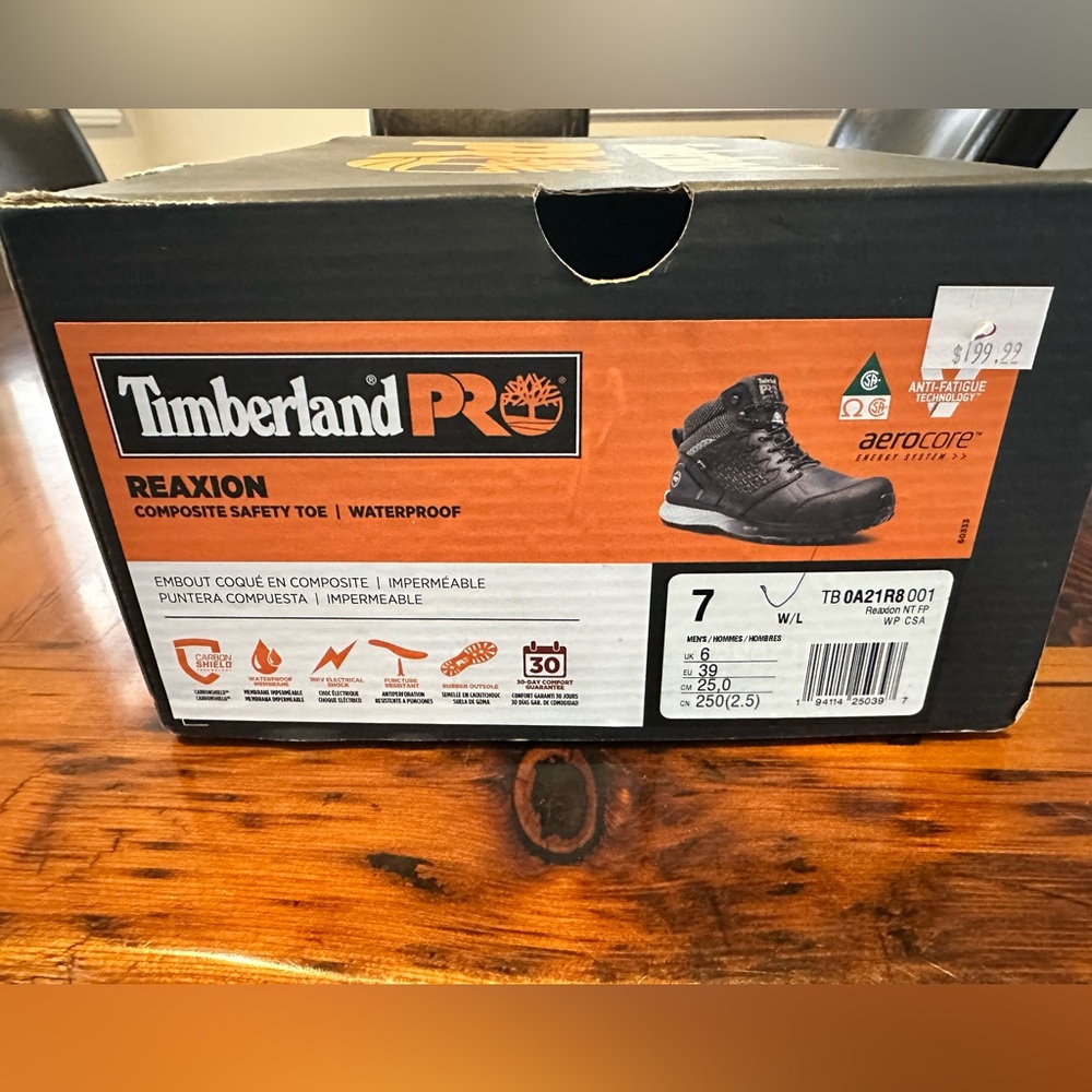 Timberland PRO Men's Black Reaxion Composite Toe Boots